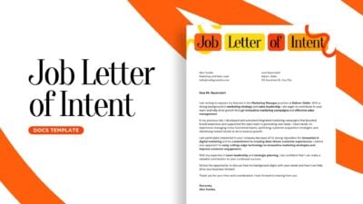Job Letter of Intent