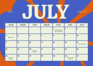 July 2027 Personal Calendar