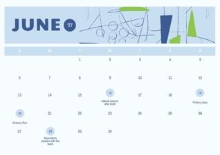 June 2027 Personal Calendar