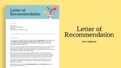 Letter of Recommendation