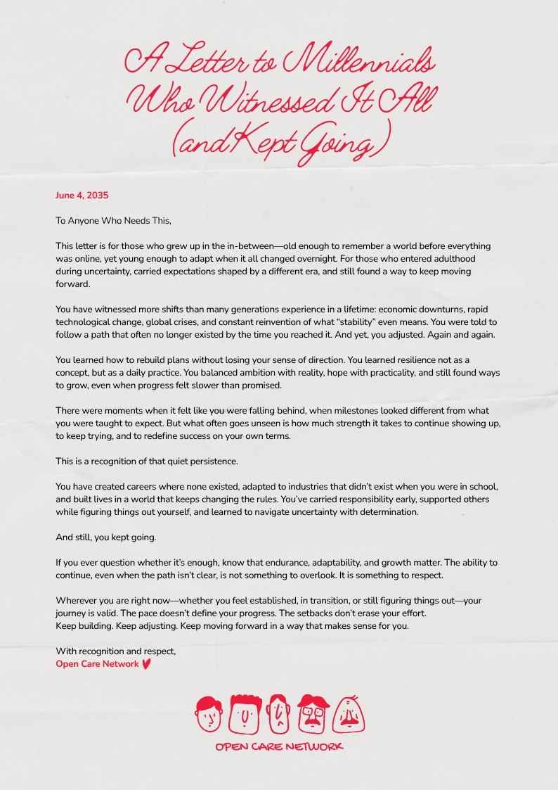 Letter to Millennials Who Witnessed It All and Kept Going - slide 1