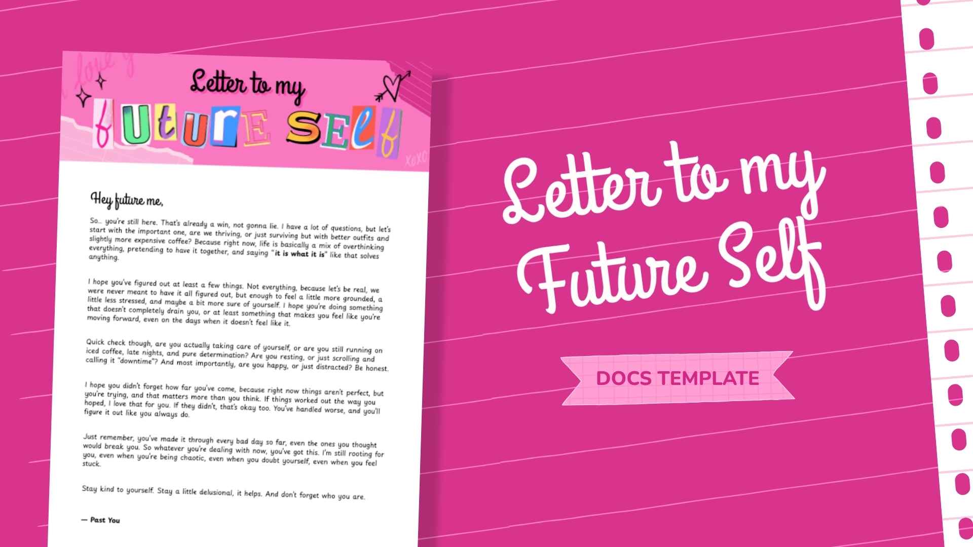 Letter to My Future Self - slide 1