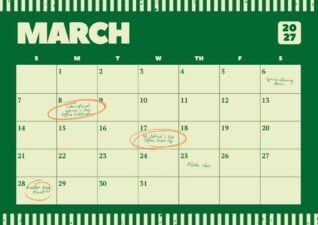 March 2027 Personal Calendar