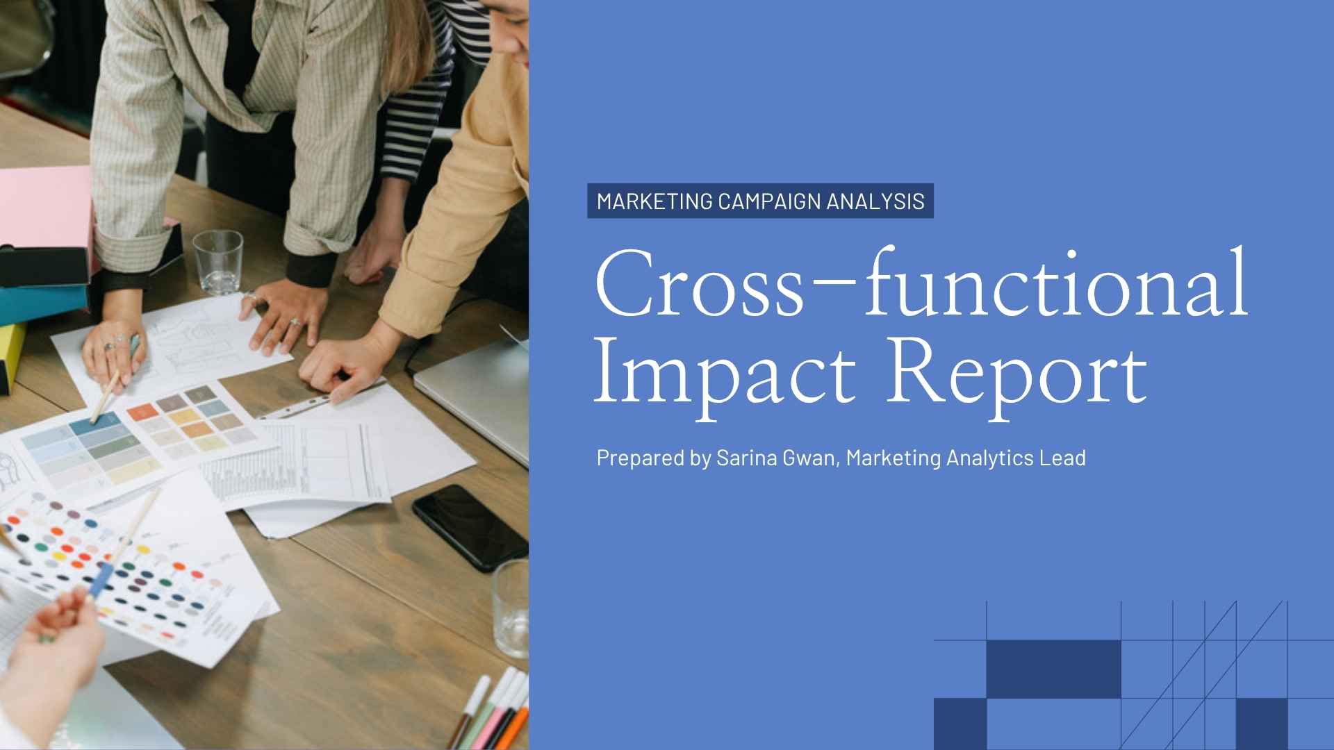 Marketing Campaign Analysis Report Presentation - slide 1