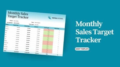 Monthly Sales Target Tracker