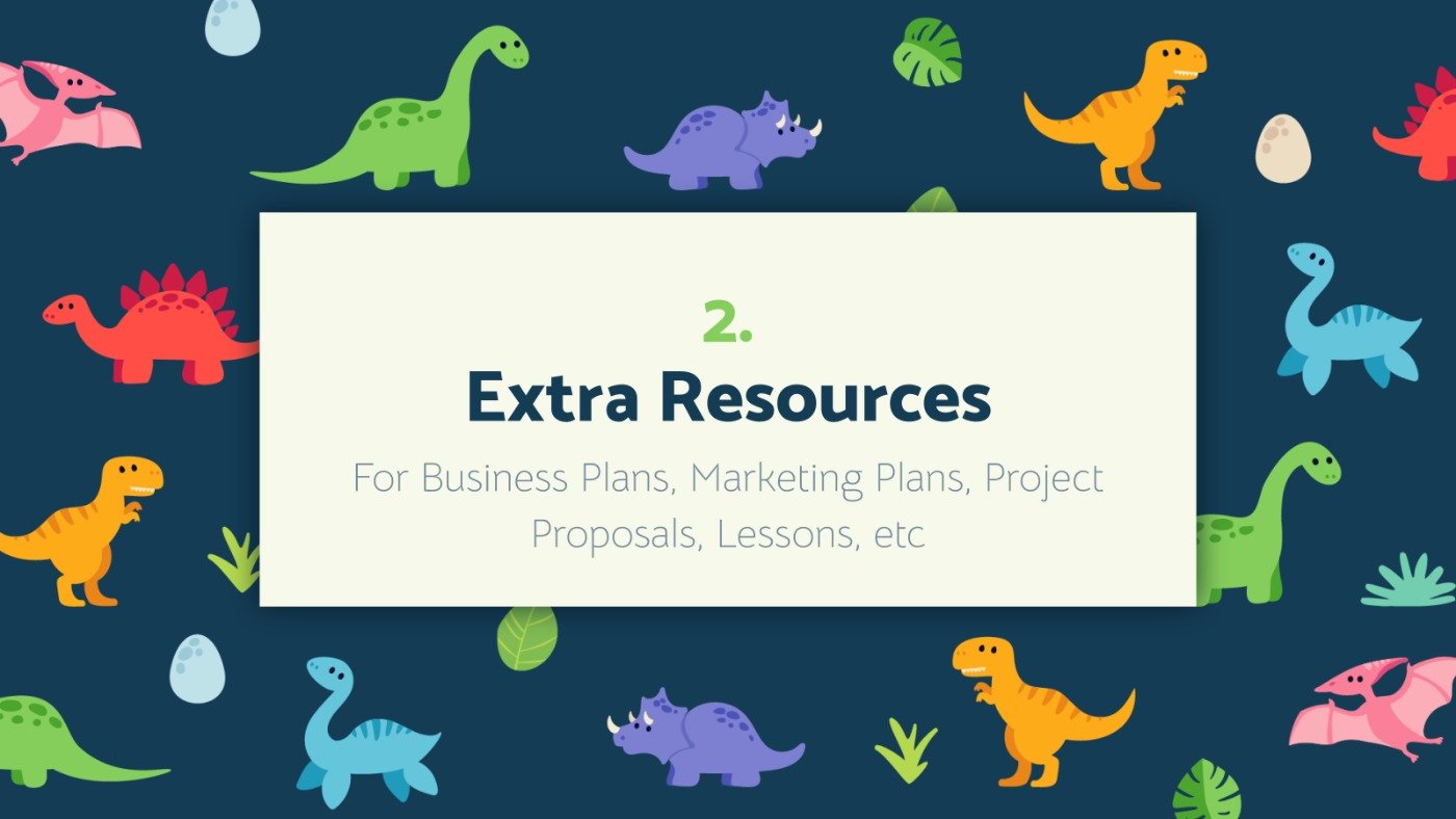 Cute Dinosaurs. Free PowerPoint Template & Google Slides Theme