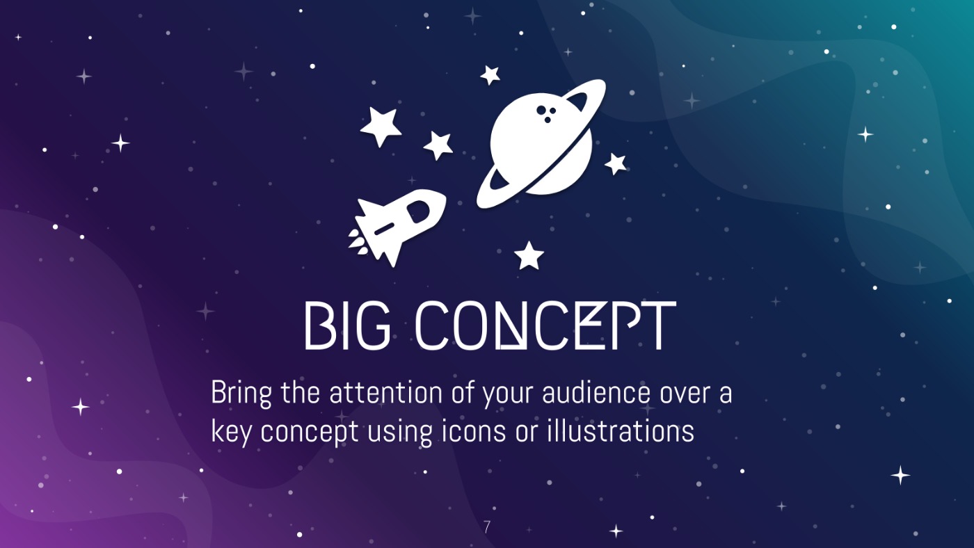 Galaxy Drawings Free Powerpoint Template Google Slides Theme