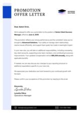 Promotion Offer Letter