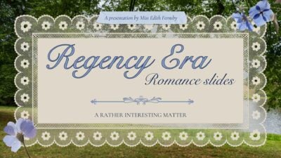 Regency Era Romance Slides