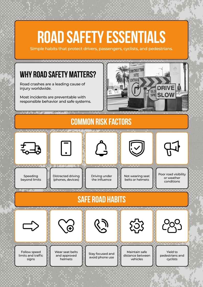 Road Safety Infographic - slide 1