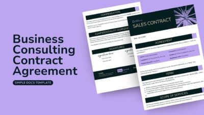 Sales Contract Template for Services