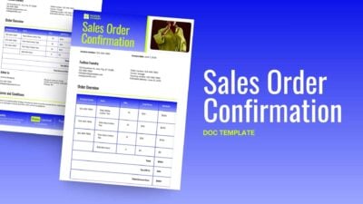 Sales Order Confirmation