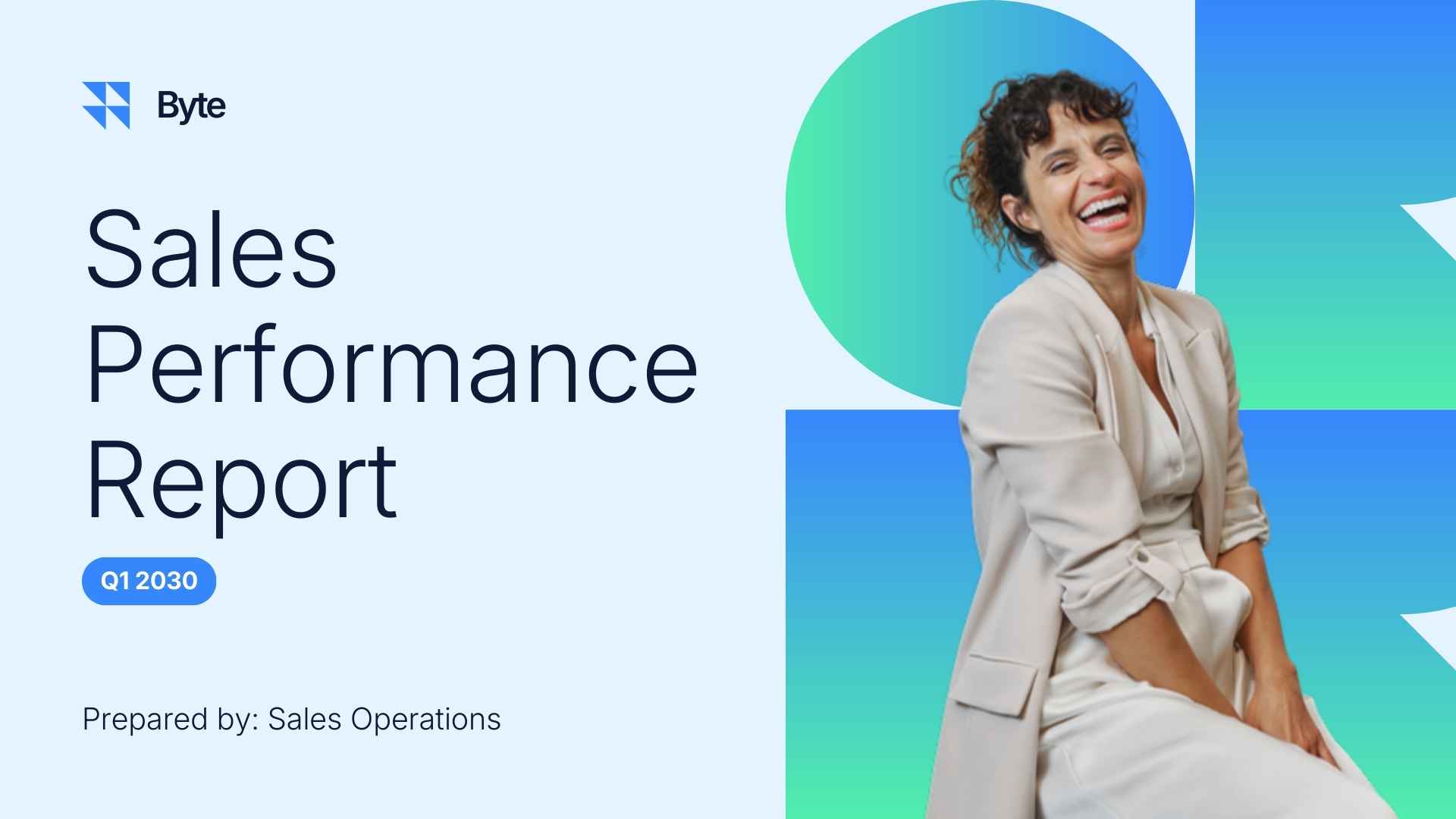 Sales Performance Report Slides - slide 1