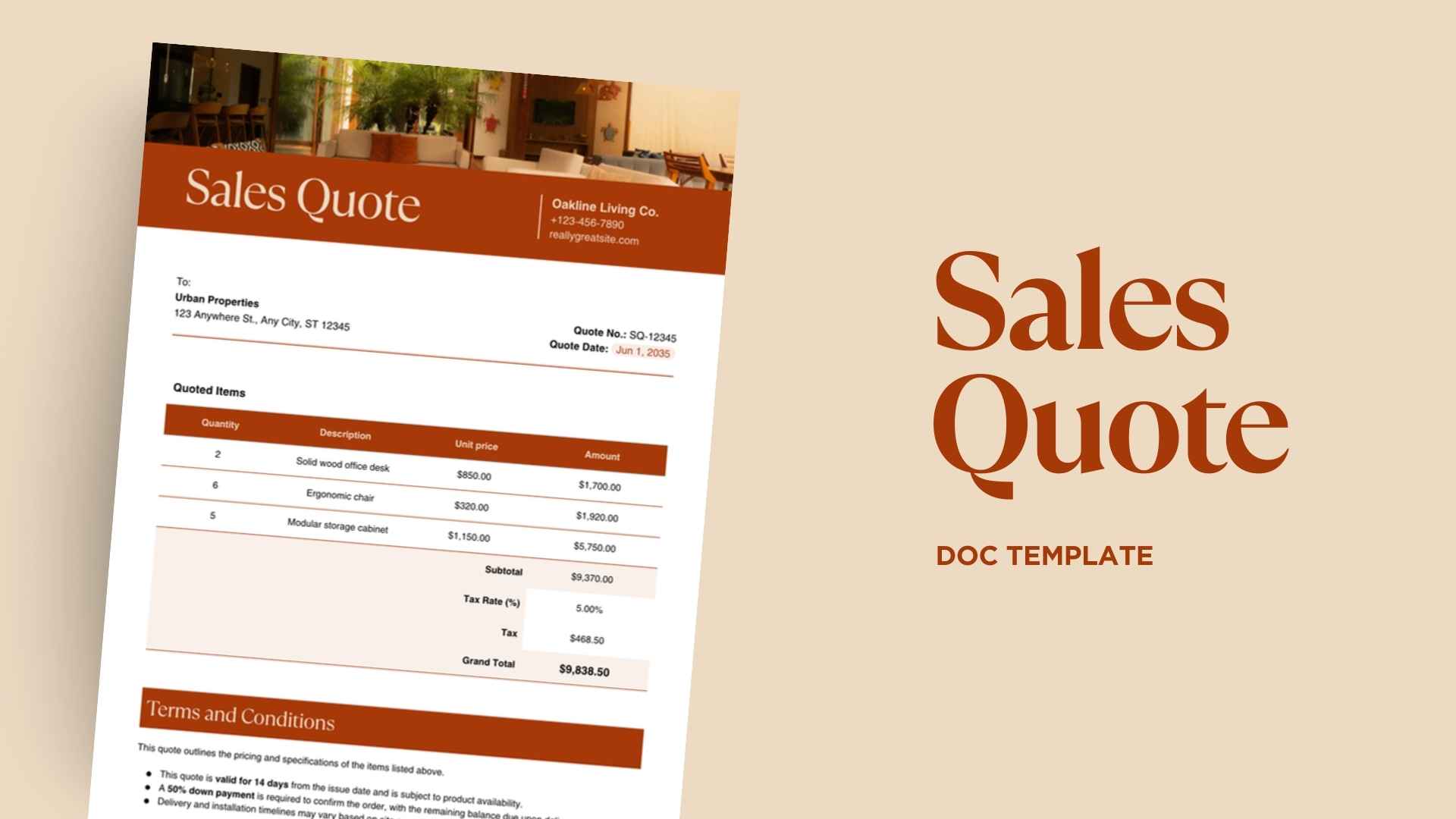 Sales Quote - slide 1