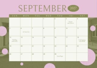 September 2027 Personal Calendar