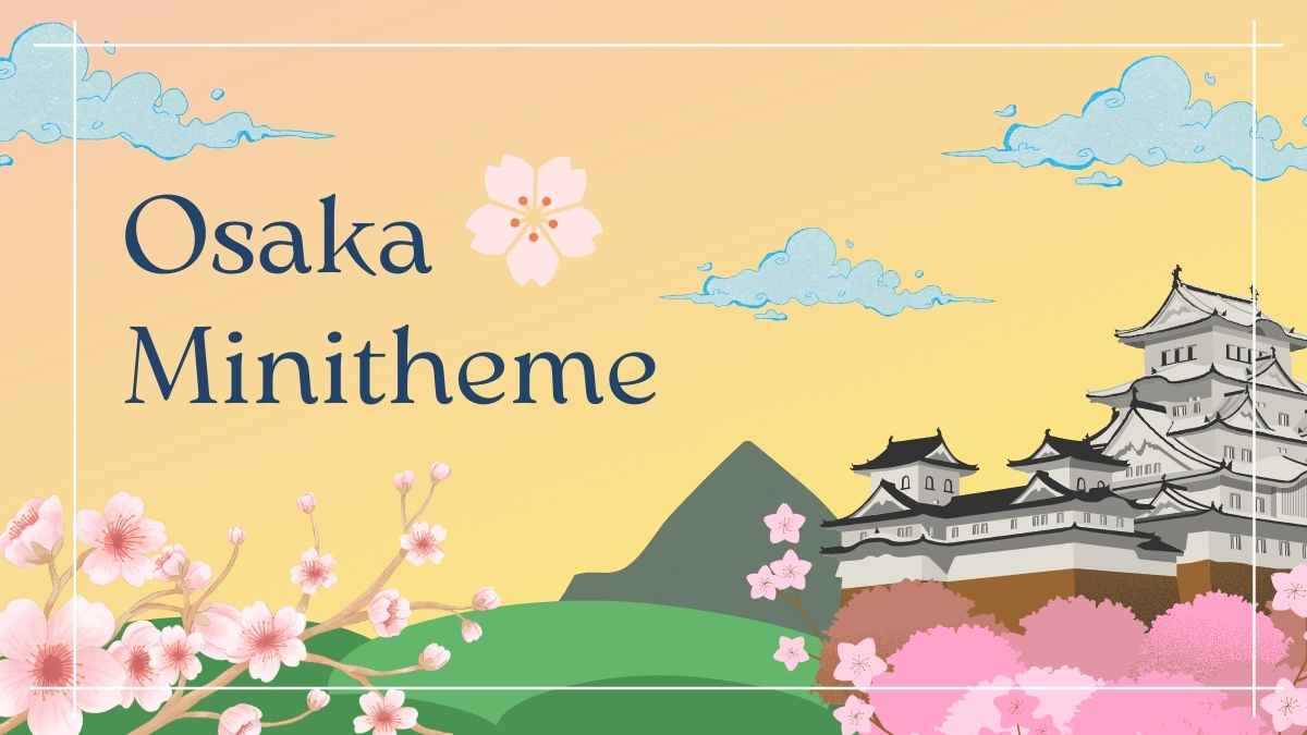 Template de apresentação Osaka Mini grátis