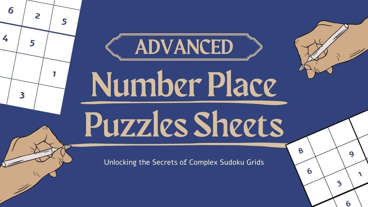 Slide Angka Template slide puzzle nilai tempat angka minimalis gratis