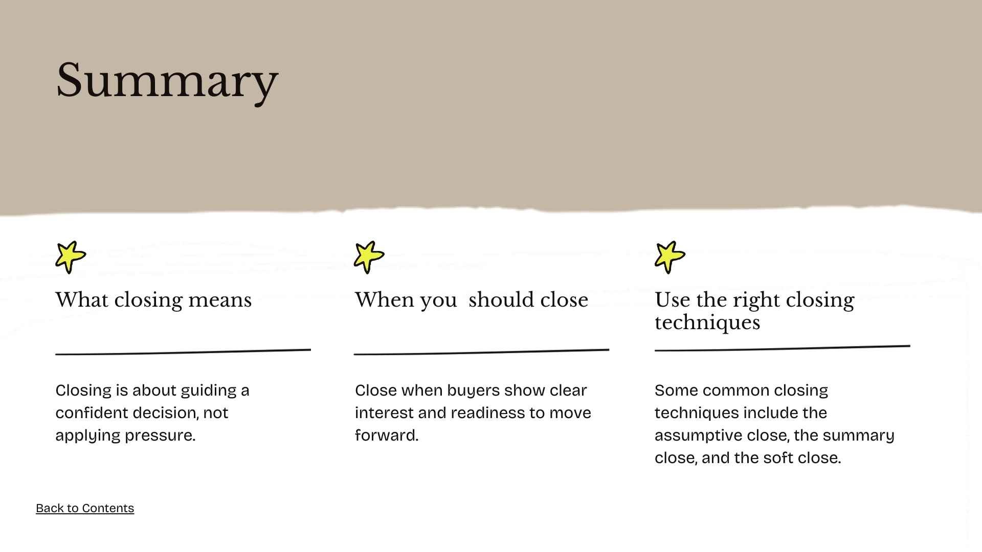 Slides for Sales Closing Techniques - slide 11