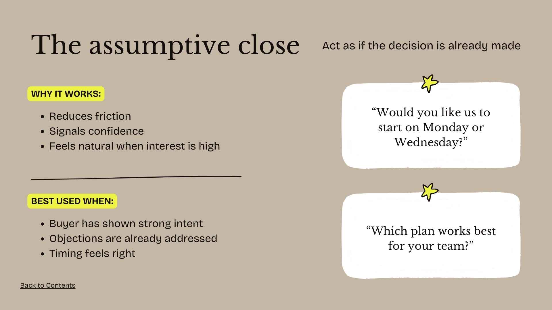 Slides for Sales Closing Techniques - slide 7