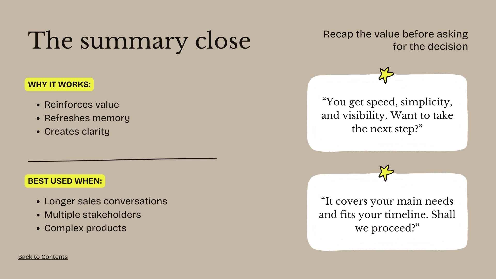 Slides for Sales Closing Techniques - slide 8