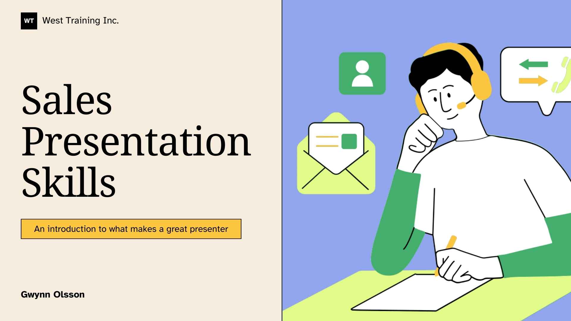 Slides for Sales Presentation Skills - slide 1