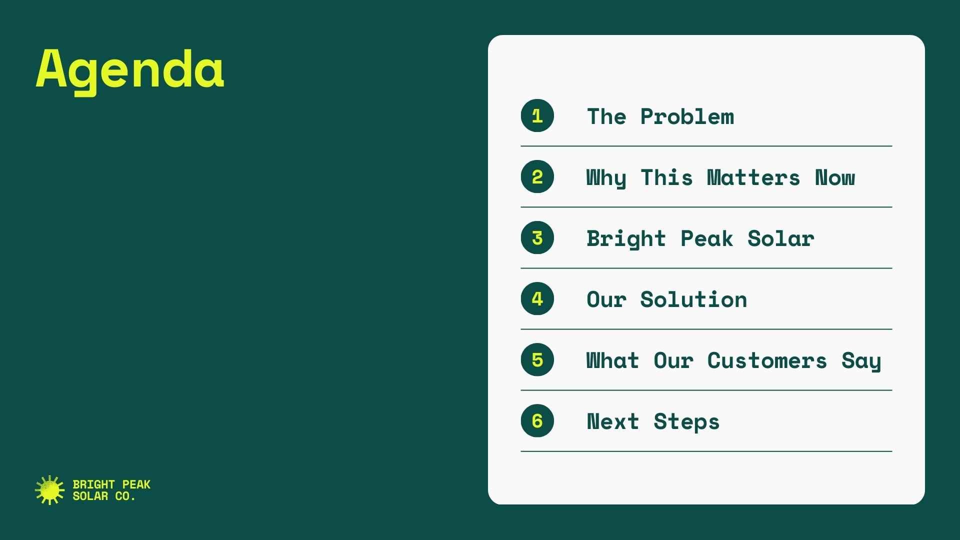 Solar Energy Sales Pitch Slides - slide 2