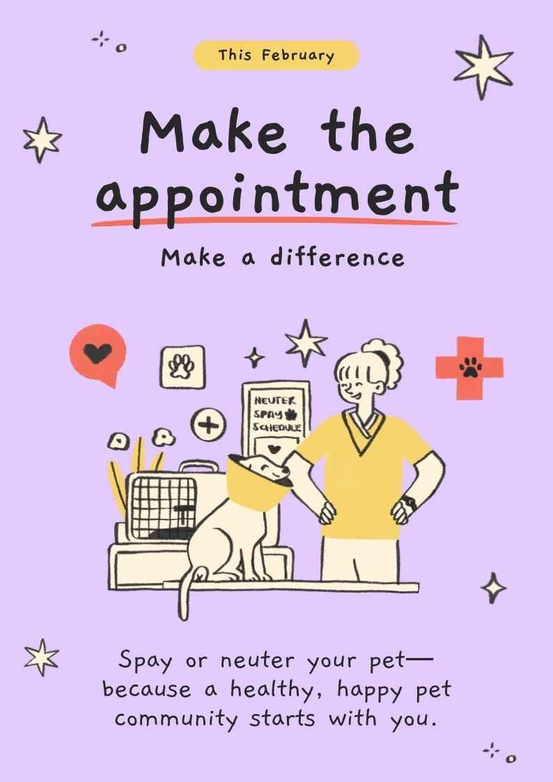 Spay Neuter Awareness Month Poster - slide 1