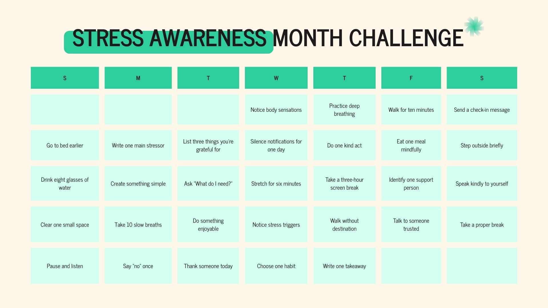 Stress Awareness Month Slides - slide 8