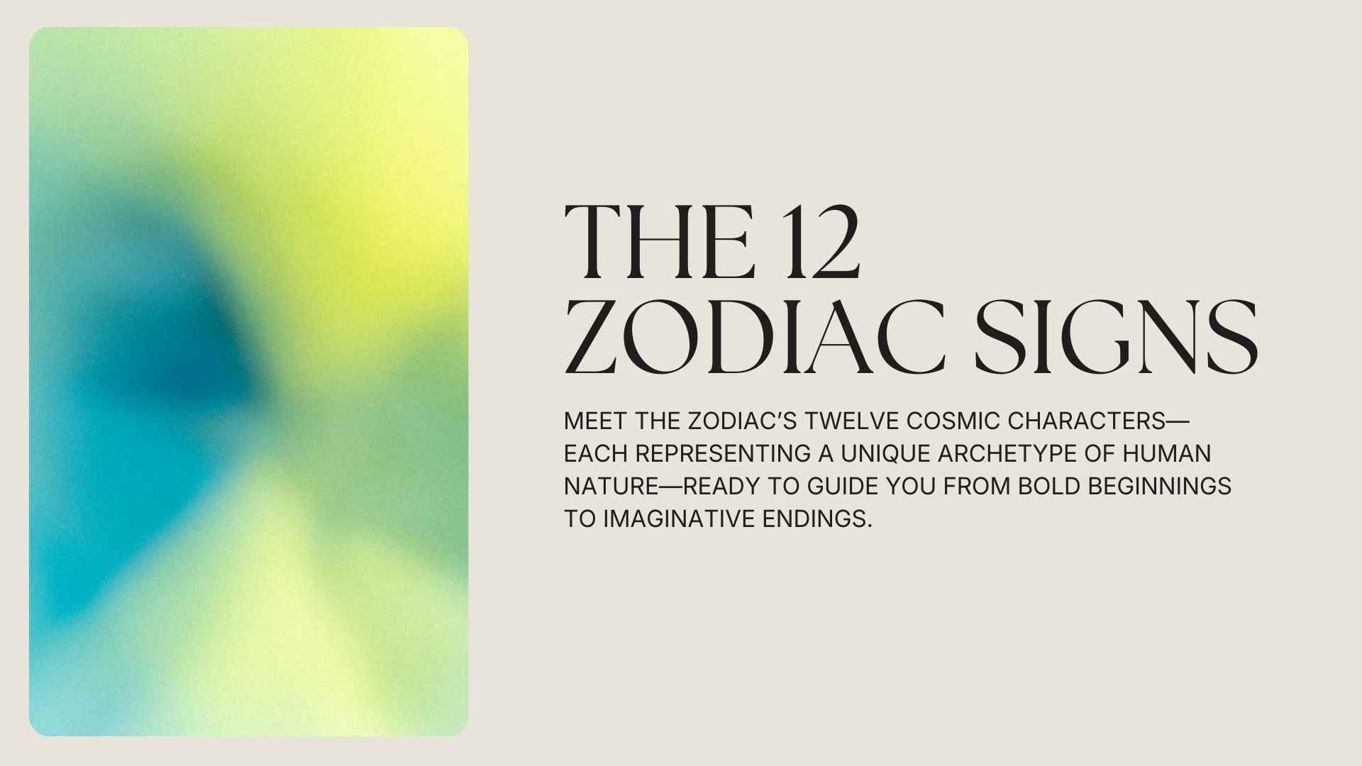 Zodiac Signs Overview Slides - slide 5